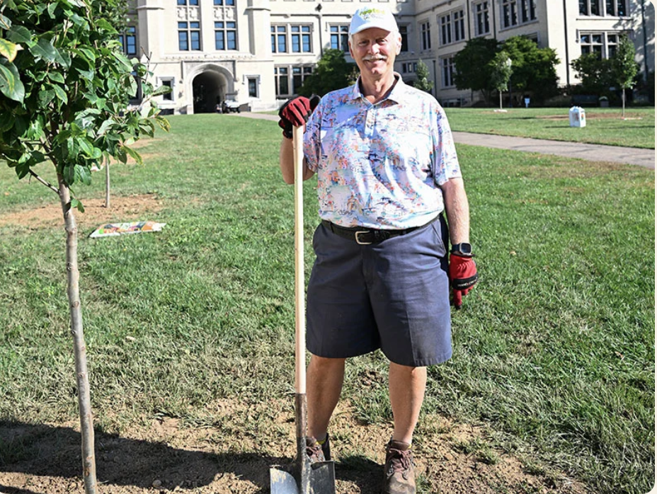 Abbey Arboretum tree planting 