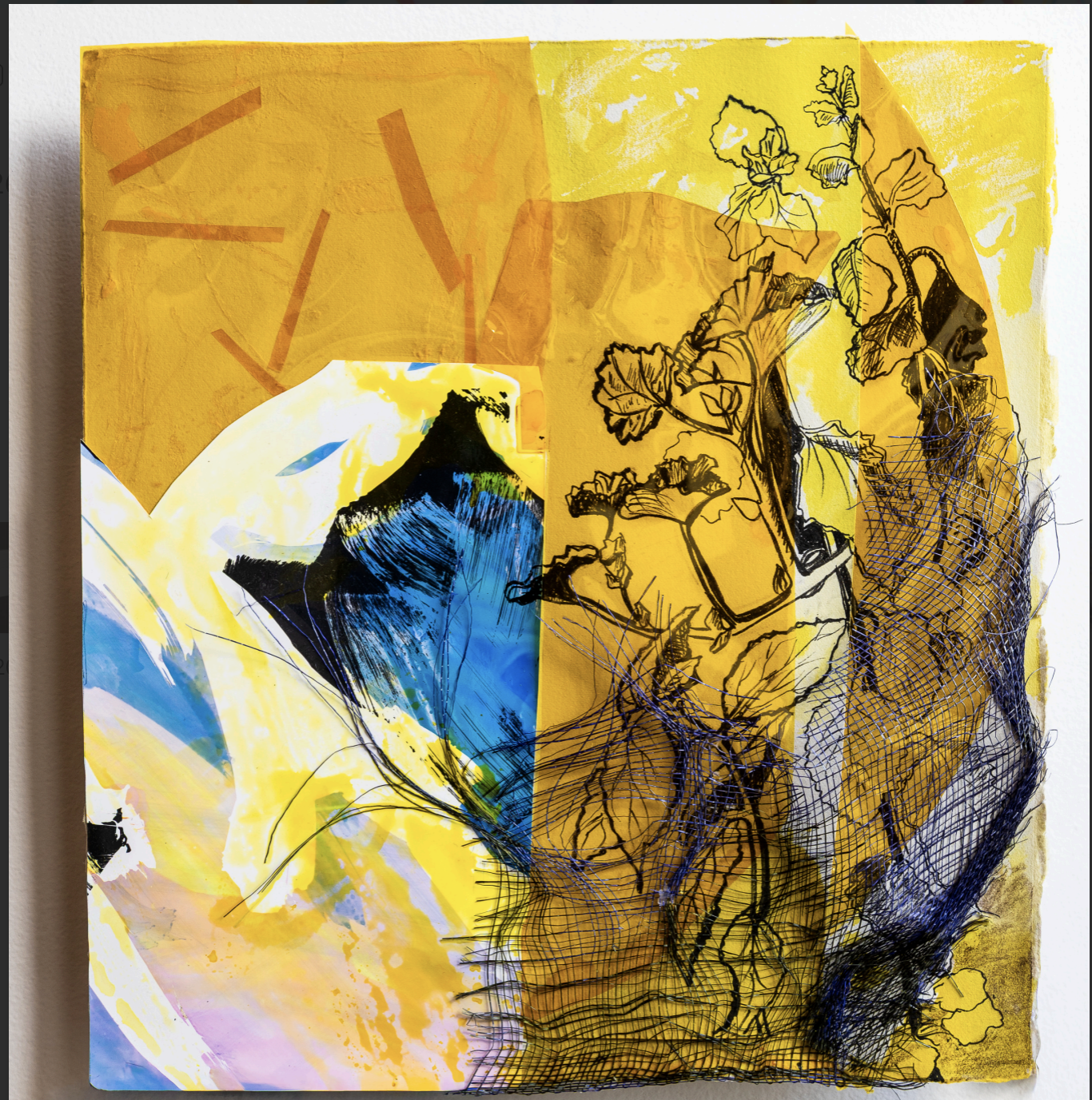 Ink and collage image